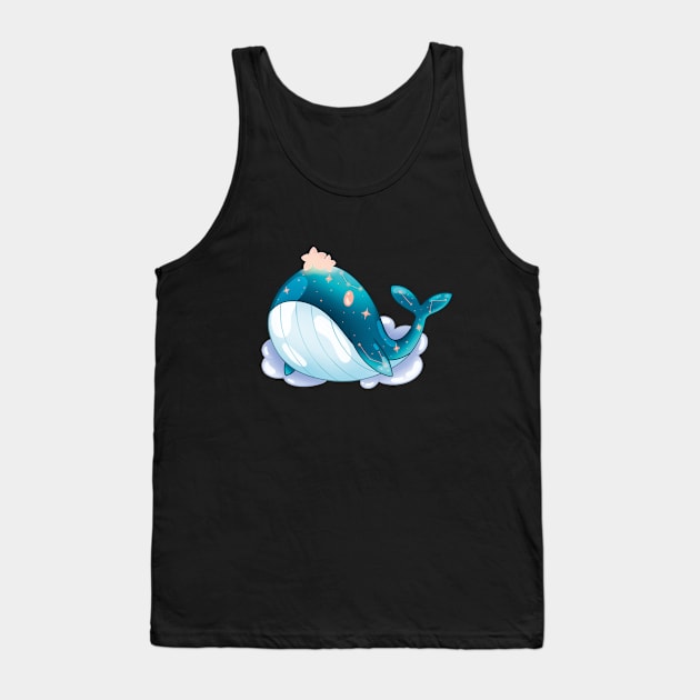 Galaxy Whale Tank Top by smalart